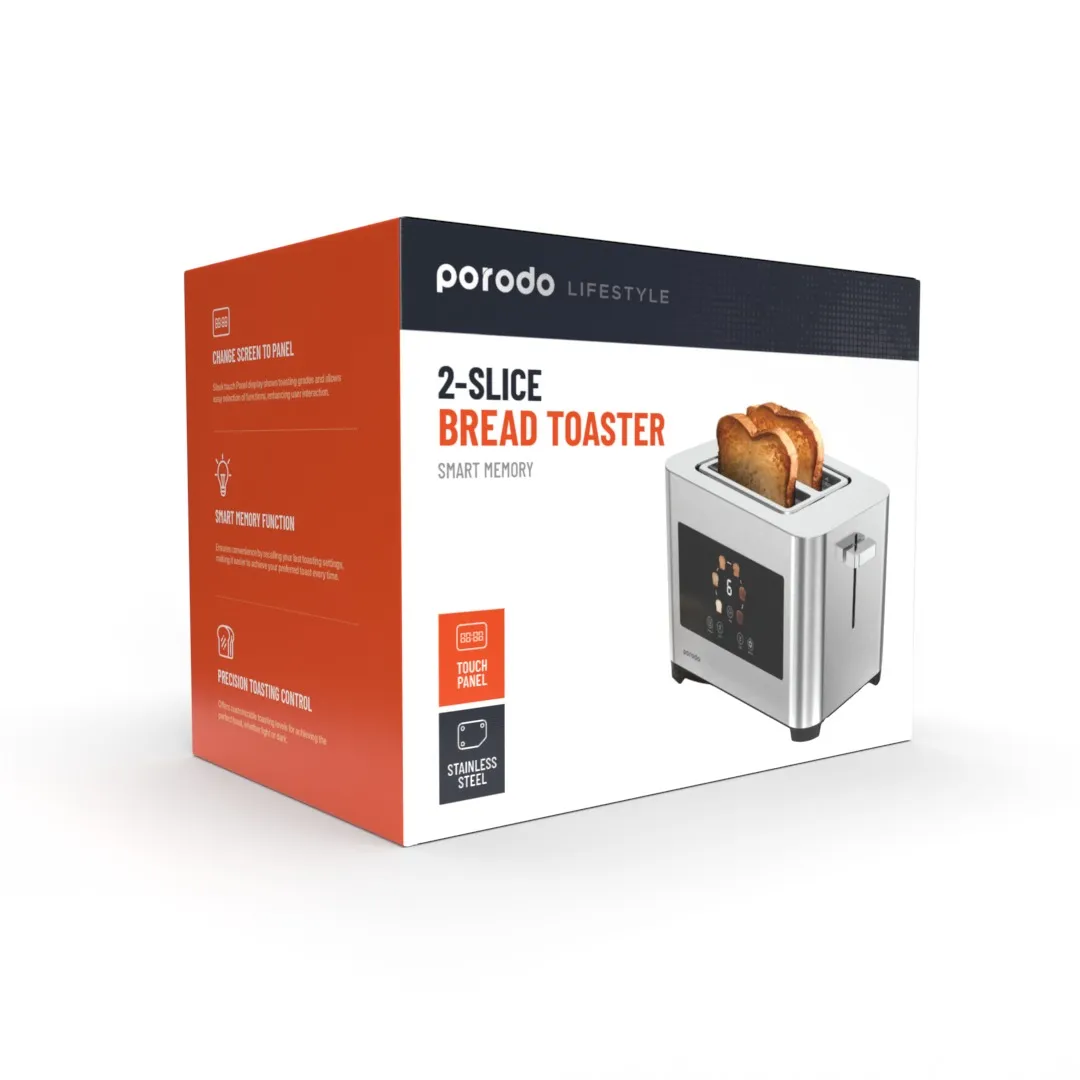 توستر 850 واتی دیجیتال پاپ 2 تکه LIFESTYLE - نقره ای - برند پرودو Porodo توستر 850 واتی دیجیتال پاپ 2 تکه LIFESTYLE - نقره ای - برند پرودو Porodo - تصویر 1