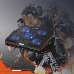 پد خنک کننده چند فن - مشکی - برند پرودو گیمینگ Porodo gaming - تصویر 6