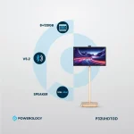 تبلت ANDROID 32 اینچی UHD 60 هرتزی با پایه 8 + 128 گیگابایت - طلایی - برند پاورولوژی Powerology - تصویر 5