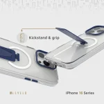قاب دستگیره MAGSAFE MORPHIX برای iPhone 16 PRO MAX - آبی - برند لِوِلو Levelo - تصویر 2