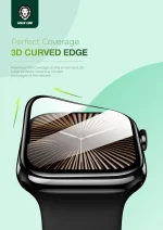 محافظ صفحه نمایش سه بعدی برای اپل واچ 46 میلی متری - CLEAR - برند گرین لاین Green lion - تصویر 5