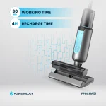 جارو شارژی 2IN1 با جاروبرقی - مشکی - برند پاورولوژی Powerology - تصویر 18