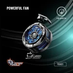 خنک کننده تلفن مغناطیسی گیمینگ PORODO با گیره - مشکی - برند پرودو گیمینگ Porodo gaming - تصویر 6