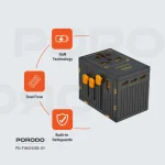 شارژر مسافرتی 5 پورت پرودو مدل PD-FWCH038