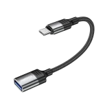 کابل USB بافته شده A به نوع C 0.12M - مشکی - برند پرودو Porodo