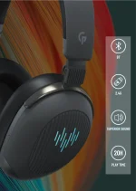 هدفون گیمینگ RGB بی سیم PDX416 E-SPORTS - خاکستری - برند پرودو گیمینگ Porodo gaming - تصویر 11
