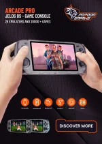 کنسول بازی دستی شفاف 5 اینچی IPS با وضوح بالا 128G 400MAH - - برند پرودو گیمینگ Porodo gaming - تصویر 2