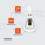 پخش کننده آروما سبک زندگی - سفید - برند پرودو Porodo - تصویر 6