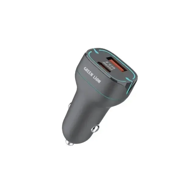 شارژر فندکی دو پورت گرین لاین مدل GN38WPCTCCCBK
