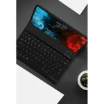 کیف چرمی ممتاز سبز با صفحه کلید بی سیم (انگلیسی/عربی) برای اپل آی پد - برند گرین لاین Green lion - تصویر 2