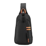 کیسه PU SLING مقاوم در برابر آب با پورت USB-C - مشکی - برند پرودو گیمینگ Porodo gaming - تصویر 6