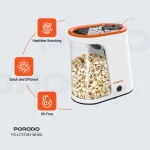 پاپ کورن ساز مخزن جداشدنی LIFETSYLE 1200W - سفید و نارنجی - برند پرودو Porodo - تصویر 16