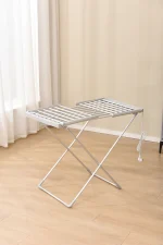 هواکش لباس گرم کن تاشو LIFESTYLE 230W با دوشاخه کابل BS 2M - نقره ای - برند پرودو Porodo - تصویر 3