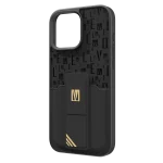 CASE GRIPSTAND MORPHIX با جای کارت برای IPHONE 16 PRO MAX - مشکی - برند لِوِلو Levelo