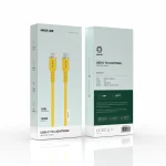 کابل سیلیکونی USB-C به لایتنینگ - زرد - برند گرین لاین Green lion - تصویر 2
