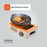 اجاق گاز مشعل قابل حمل LIFETSYLE 3200W - نارنجی/بژ - برند پرودو Porodo - تصویر 13