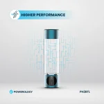 بطری آب هیدروژن با صفحه نمایش اولد 260 میلی لیتر - آبی - برند پاورولوژی Powerology - تصویر 14
