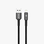 کابل بافته شده USB-A TO LIGHTNING 15W 1M - مشکی - برند گرین لاین Green lion - تصویر 2