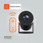 4K PROJECTOR PRO ANDROID 11 با کیستون خودکار - مشکی - برند پرودو Porodo - تصویر 12