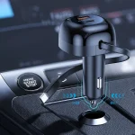شارژر ماشین جمع شونده با کابل های تاشو نوع C - مشکی - برند پرودو Porodo - تصویر 5