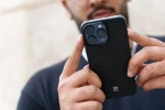 SERGEI 1500D ARAMID FIBER CASE برای آیفون 15 PRO MAX - مشکی - برند لِوِلو Levelo - تصویر 17