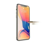 محافظ صفحه نمایش شیشه ای سیلیکونی سه بعدی سبز برای آیفون 12 PRO MAX 6.7 اینچی - برند گرین لاین Green lion - تصویر 3