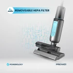 جارو شارژی 2IN1 با جاروبرقی - مشکی - برند پاورولوژی Powerology - تصویر 14