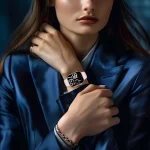 MAGNIFICO AMOLED SMART WATCH PRO با صفحه طلایی و بند دوگانه (سیلیکونی) - برند پرودو Porodo - تصویر 3