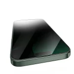 3D SILICONE PLUS ADVANCED PRIVACY EDGE GLASS برای iPhone 16 PRO MAX - BLAC - برند گرین لاین Green lion - تصویر 2