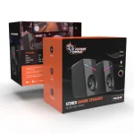 بلندگوهای سیمی 1.1M RGB - مشکی - برند پرودو گیمینگ Porodo gaming - تصویر 6