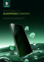 3D SILICONE PLUS EDGE GLASS با وضوح بالا برای IPHONE 16 PRO - CLEAR - برند گرین لاین Green lion - تصویر 6