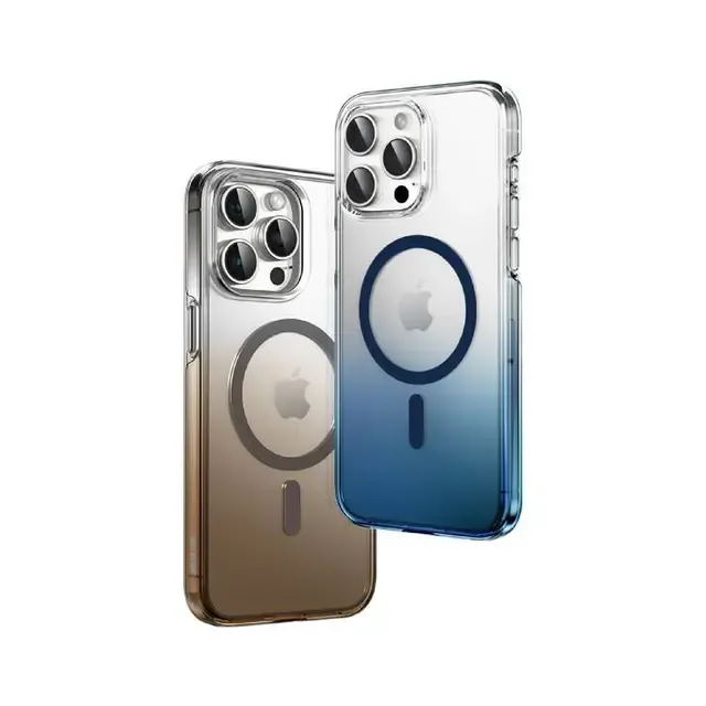CASE MAGSAFE GRADION FOR IPHONE 15 PRO - BLUE - برند گرین لاین Green lion CASE MAGSAFE GRADION FOR IPHONE 15 PRO - BLUE - برند گرین لاین Green lion - تصویر 1