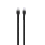 USB - C TO USB - C Cable braided 60W - 1M - BLACK - برند گرین لاین Green lion