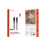 آلوم. کابل بافته آلیاژی TYPE-C به LIGHTNING 30W 1.2M - BLACK - برند پرودو Porodo - تصویر 13