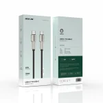کابل آلیاژی روی بافته شده USB-C به USB-C 60W 1M - مشکی - برند گرین لاین Green lion