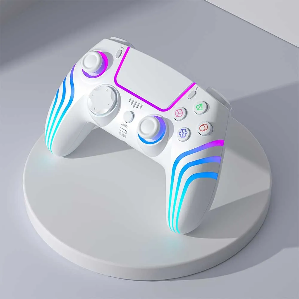 کنترلر PS4 GAMEPAD با الگوهای نور خنک - سفید - برند پرودو گیمینگ Porodo gaming کنترلر PS4 GAMEPAD با الگوهای نور خنک - سفید - برند پرودو گیمینگ Porodo gaming - تصویر 1