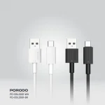 کابل یو اس بی آ به سی پی وی سی 1.2M - سفید - برند پرودو Porodo - تصویر 12