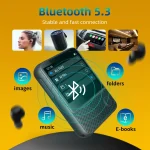 SOUNDTEC 2.31 MP3 PLAYER با گوشی - مشکی - برند پرودو Porodo - تصویر 2