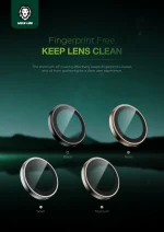 لنز دوربین کلاسیک برای IPHONE 16 PRO/PRO MAX - تیتانیوم طبیعی - برند گرین لاین Green lion - تصویر 6