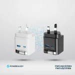 GAN PD65W شارژر دو پورت + شارژر کابلی با کابل جمع شونده - سفید - برند پاورولوژی Powerology - تصویر 8