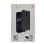 کیف انفرادی MAGSAFE مات برای iPhone 16 PRO MAX - آبی - برند لِوِلو Levelo - تصویر 15