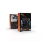 کنترلر PS4 GAMEPAD با الگوهای نور سرد - مشکی - برند پرودو گیمینگ Porodo gaming - تصویر 6