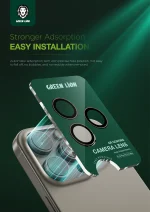 لنز دوربین کلاسیک برای IPHONE 16 PRO/PRO MAX - DESERT TITANIUM - برند گرین لاین Green lion - تصویر 7