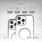 کیف CELESTE MAGSAFE با بند کراس بادی برای iPhone 16 PRO - ROSE GOLD - برند لِوِلو Levelo - تصویر 2