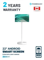 تبلت 22 اینچی ANDROID 12 6 گیگابایت + 128 گیگابایت 6000MAH - سفید - برند پاورولوژی Powerology - تصویر 2