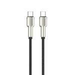 کابل آلیاژی روی بافته شده USB-C به USB-C 60W 1M - مشکی - برند گرین لاین Green lion - تصویر 2