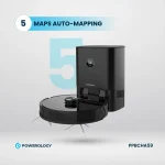 ROBO VACUUM CLEANER 4000PA 4000MAH با داک شارژ و تخلیه خودکار - برند پاورولوژی Powerology - تصویر 12