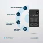 چندراهی برق پاورولوژی مدل PWCUQC029