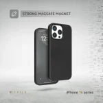 قاب سیلیکونی مایع IRIS MAGSAFE برای آیفون 16 پرو - مشکی - برند لِوِلو Levelo - تصویر 2
