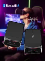بلندگوهای استریو 10 وات - مشکی - برند پرودو گیمینگ Porodo gaming - تصویر 11